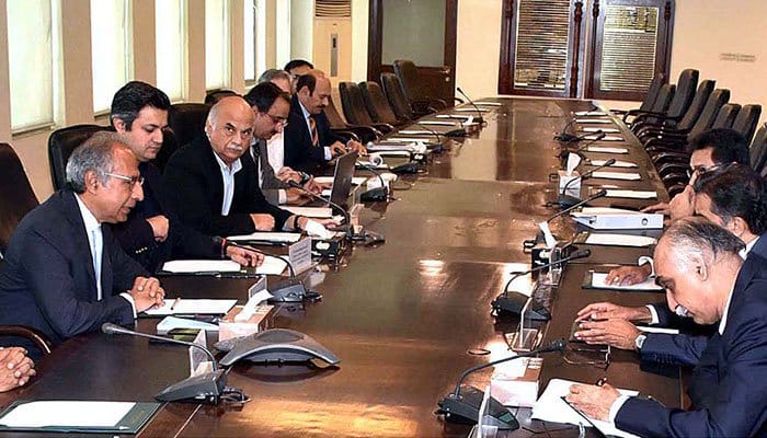 نئے مشیر خزانہ عبد الحفیظ شیخ کی زیرصدارت اقتصادی رابطہ کمیٹی کا پہلا اجلاس جاری