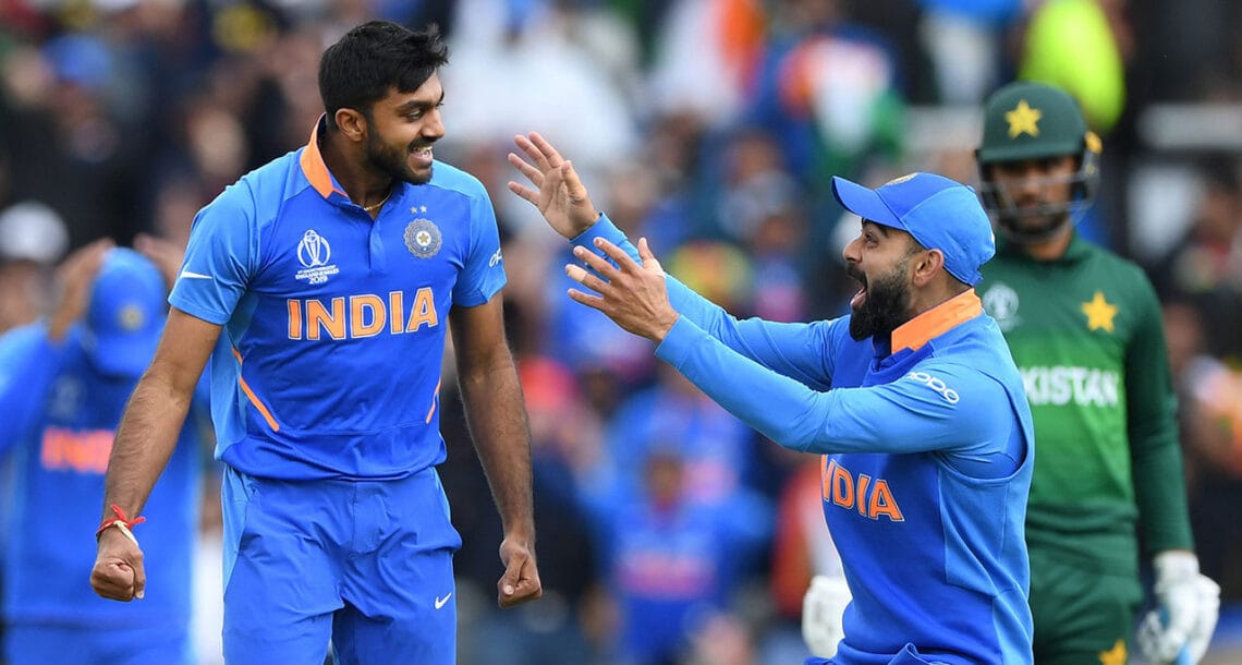 آئی سی سی ورلڈ کپ 2019: بھارت کا پاکستان کو  ڈک ورتھ لوئس میتھڈ کے تحت 89 رنز سے شکست