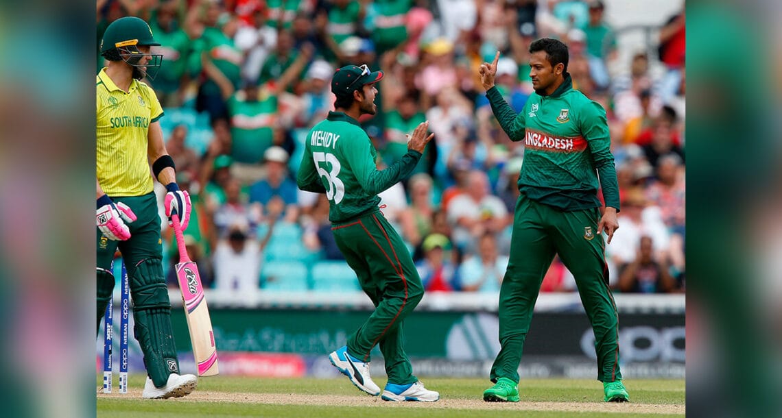 آئی سی سی کرکٹ ورلڈ کپ 2019 کا پہلا اپ سیٹ، بنگلہ دیش کا جنوبی افریقا کو 21 رنز سے شکست