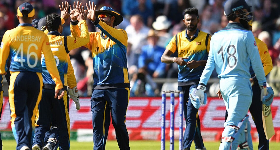 آئی سی سی ورلڈ کپ 2019: ورلڈ کپ فیورٹ انگلینڈ کو سری لنکا کے ہاتھوں 20 رنز سے شکست