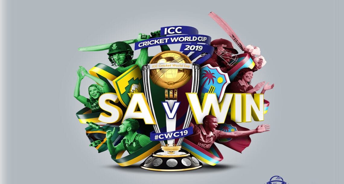 آئی سی سی کرکٹ ورلڈ کپ 2019: ویسٹ انڈیز کا مقابلہ جنوبی افریقا سے ہوگا