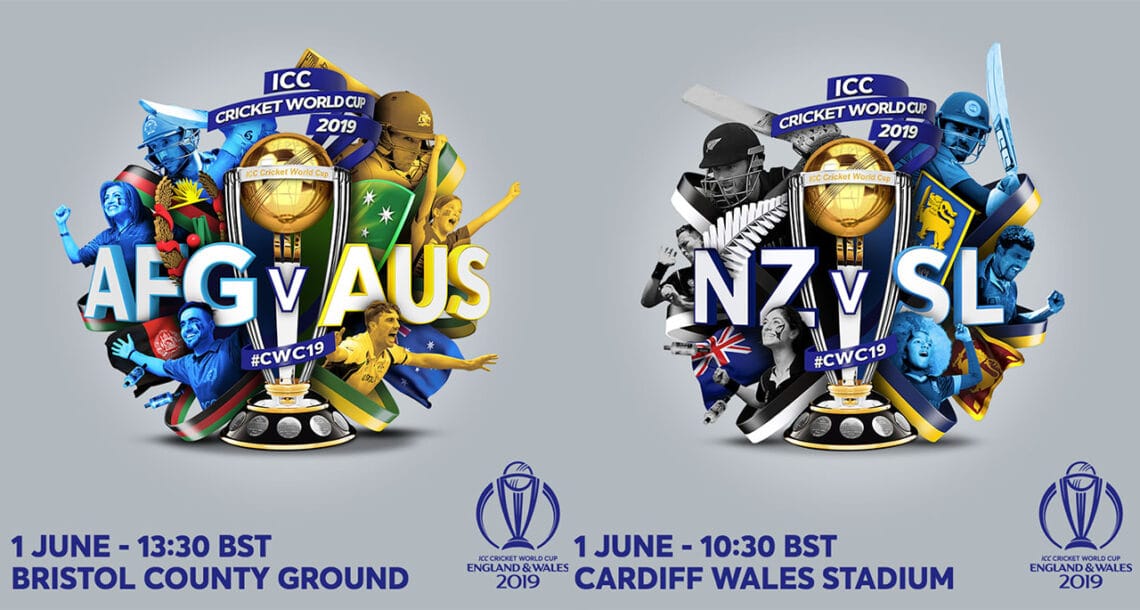 آئی سی سی ورلڈ کپ 2019: پہلے میچ میں نیوزی لینڈ کا مقابلہ سری لنکا سے جبکہ آسٹریلیا افغانستان سے ٹکرائے گی