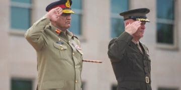 پینٹاگون میں آرمی چیف کو 21 توپوں کی سلامی