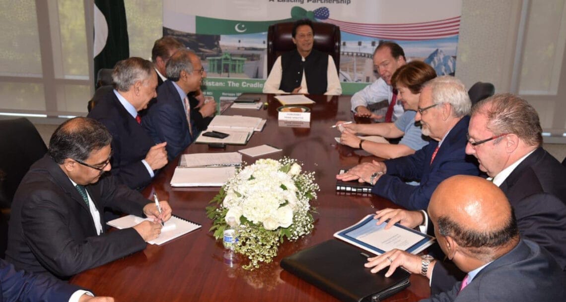 وزیراعظم کی ورلڈبینک کے سربراہ ڈیوڈ ملپاس اور قائم مقام ایم ڈی آئی ایم ایف ڈیوڈلپٹن سے ملاقات