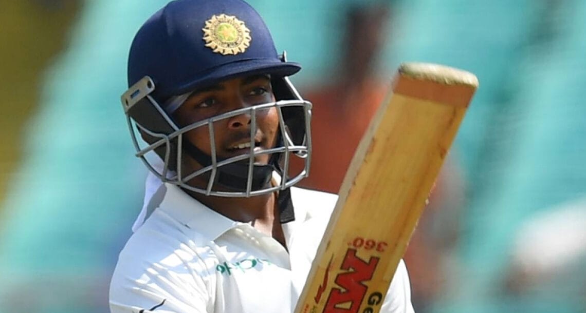 بھارتی ٹیسٹ کرکٹر پرتھوی شا کا ڈوپ ٹیسٹ مثبت، 8 ماہ کا پابندی عائد