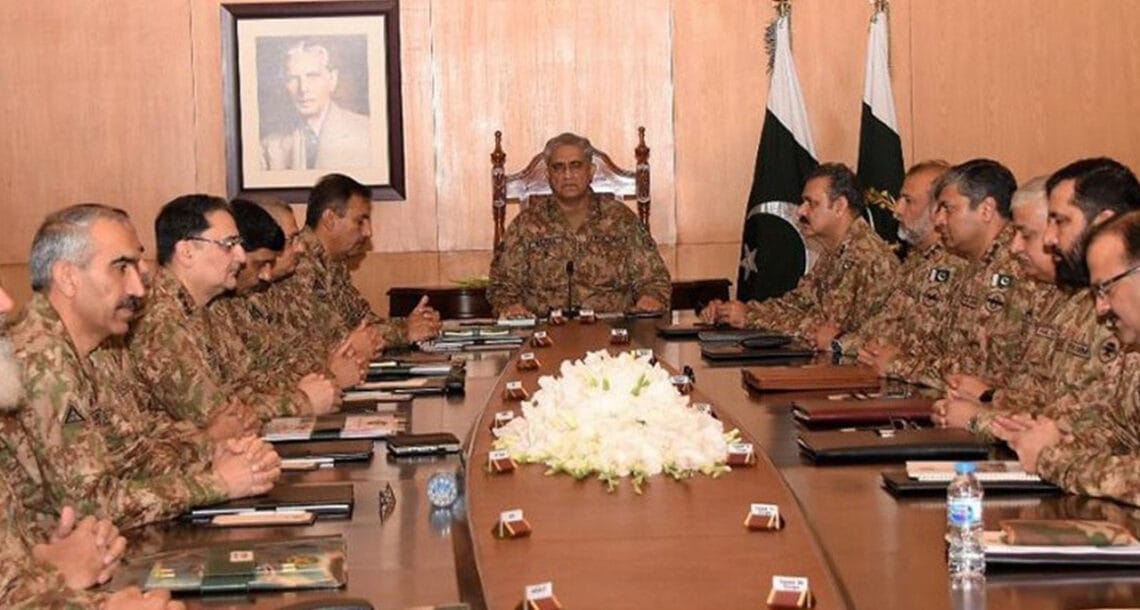 آرمی چیف نے کور کمانڈرز کانفرنس کل طلب کرلی