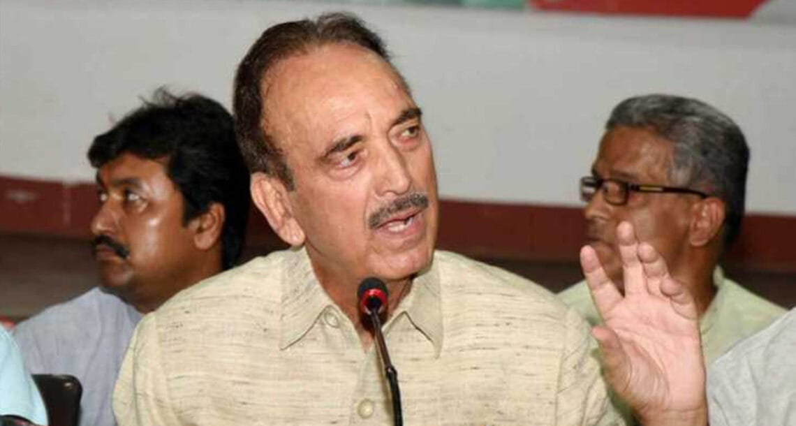 بی جے پی نے آج آئین کا قتل کردیا ہے۔ کانگریس رہنما غلام نبی
