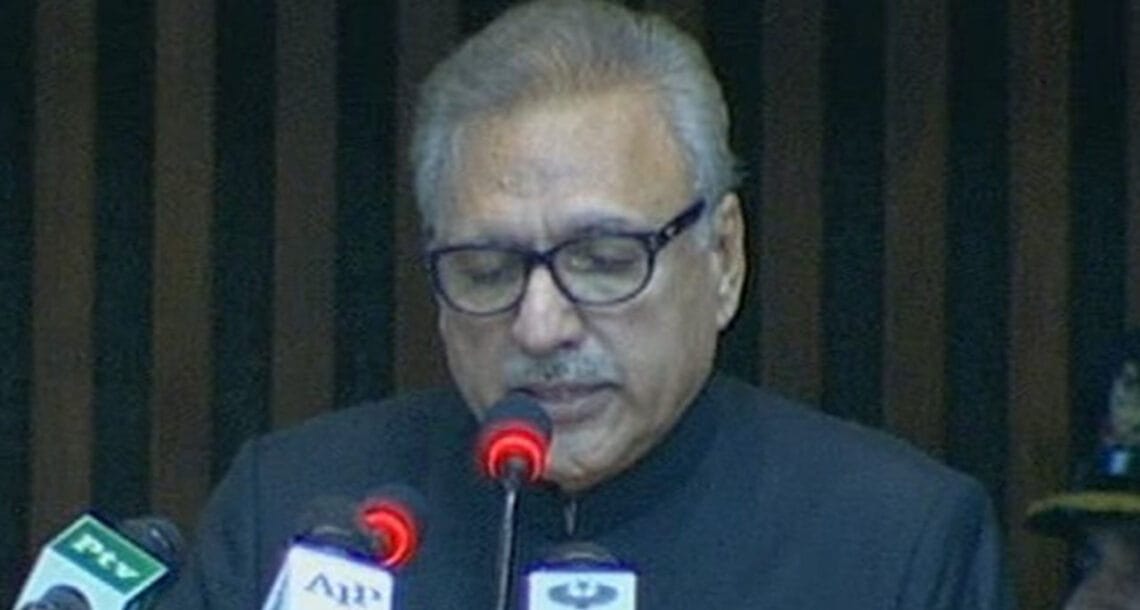 اگرمسئلہ کشمیرحل نہ ہوا تو علاقائی امن کو شدید خطرات لاحق ہوں گے۔ صدر ڈاکٹر عارف علوی