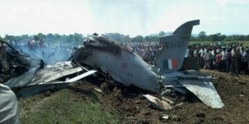 مدھیہ پردیش میں انڈین ائرفورس کا مگ 21 لڑاکا طیارہ گر کر تباہ