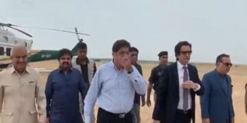 وزیراعلیٰ سندھ کا گورنر سندھ کے ہمراہ کے فور منصوبے کا دورہ