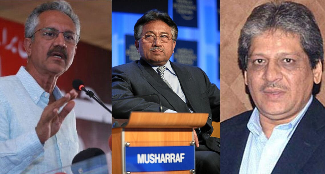 میئرکراچی کی دبئی میں پرویز مشرف اور عشرت العباد سے ملاقات، کراچی کی صورتحال پر بات چیت