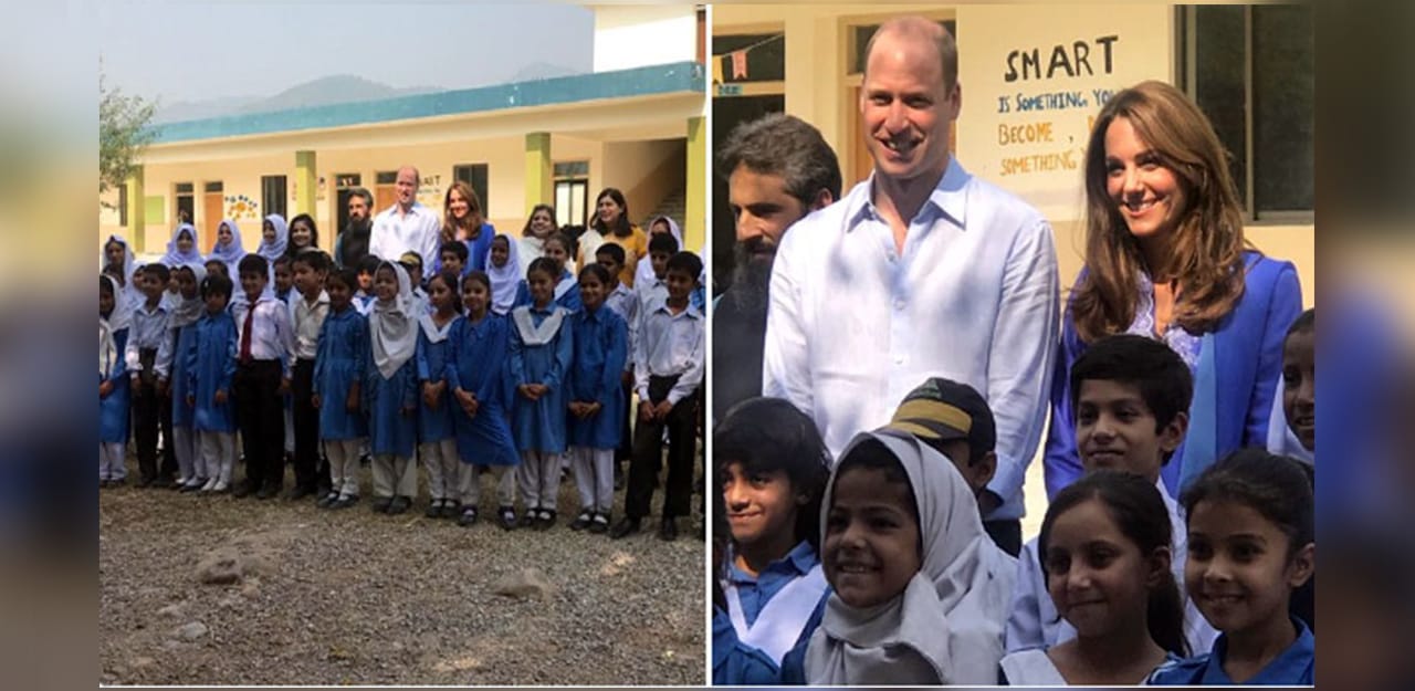 برطانوی جوڑے کا اسلام آباد میں سرکاری اسکول کا دورہ، بچوں کے ساتھ گھل مل گئے