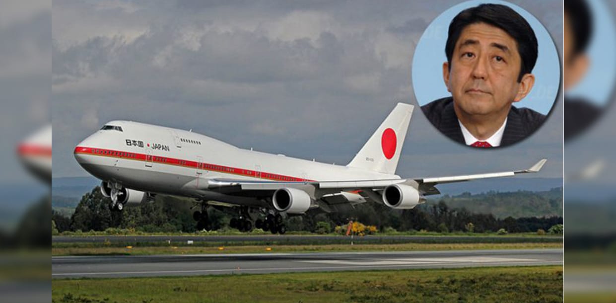 جاپانی وزیراعظم کے جہاز میں آگ لگ گئی