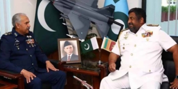 سری لنکن چیف آف ڈیفنس اسٹاف کی پاک فضائیہ کے سربراہ سے ملاقات