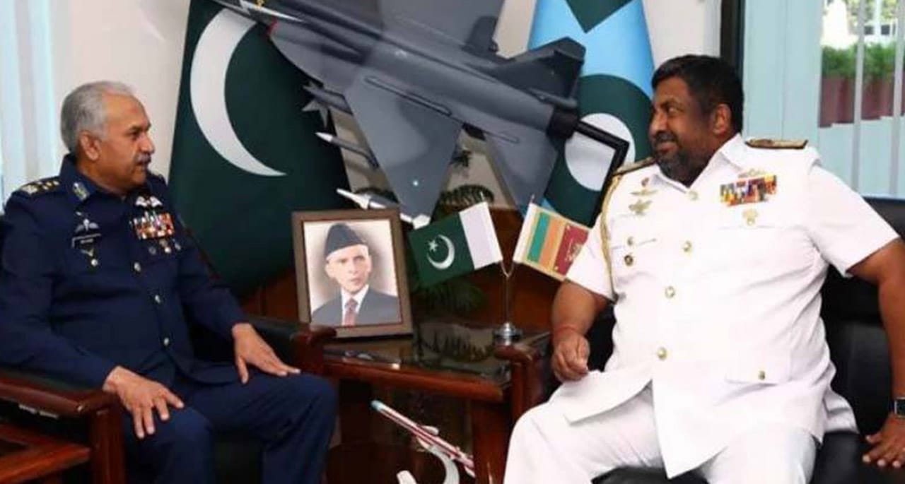 سری لنکن چیف آف ڈیفنس اسٹاف کی پاک فضائیہ کے سربراہ سے ملاقات