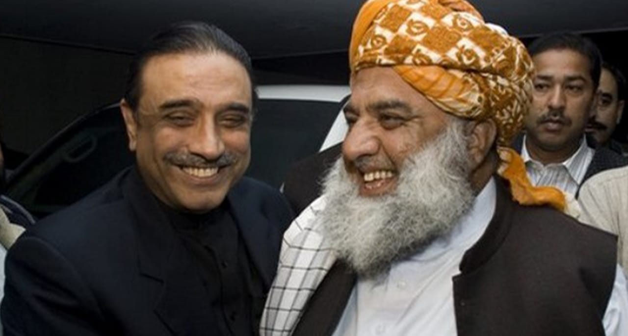 مولانا فضل الرحمان کا آصف علی زرداری  سے ٹیلی فونک رابطہ۔