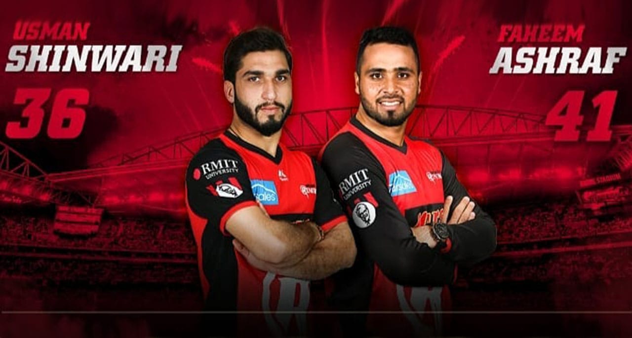 عثمان شنواری اور فہیم اشرف کا بگ بیش لیگ کی ٹیم میلبورن رینیگیڈز سے معاہدہ