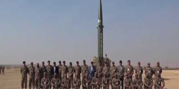 غزنوی میزائل کا کامیاب تجربہ۔