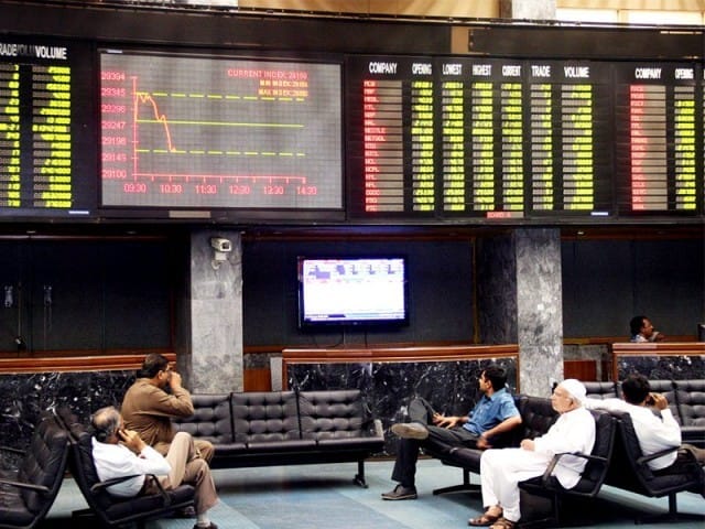 اسٹاک مارکیٹ، 100 انڈیکس میں 196 پوائنٹس کا اضافہ۔
