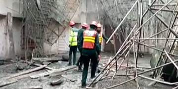 لاہور میں زیرِ تعمیر مسجد کاگنبد گرنے سے 3افراد جاں بحق