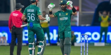 ’پاکستان کا موقع پر چھکا‘، ٹی ٹوئنٹی ورلڈکپ میں بھارت کو شکست دیکر تاریخ بدل دی