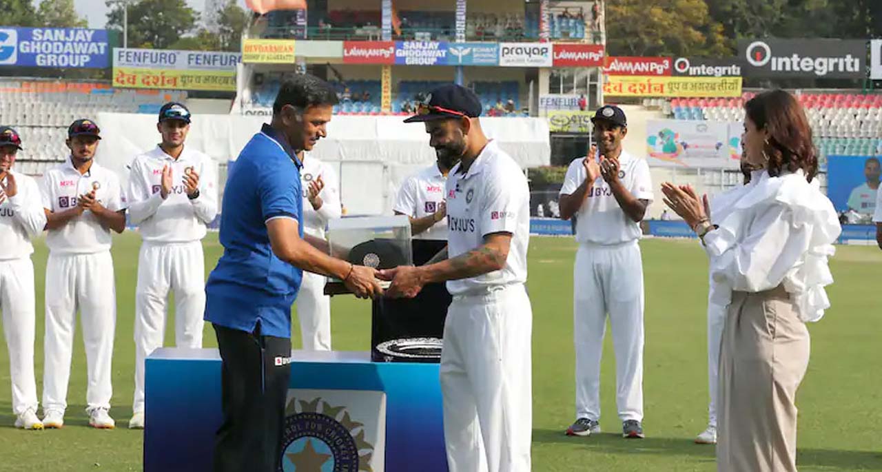 کوہلی کا 100واں ٹیسٹ، راہول ڈریوڈ کا خراج تحسین