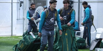 پاکستان ٹیم کی نیوزی لینڈ کے سرد موسم میں ٹریننگ