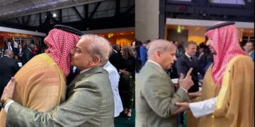 وزیراعظم شہباز شریف کی سعودی ولی عہد شہزادہ محمد بن سلمان سے ملاقات