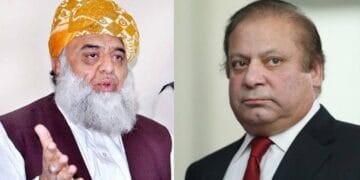 مسلم لیگ ن کے قائد نواز شریف کا مولانا فضل الرحمن کو ٹیلیفون.