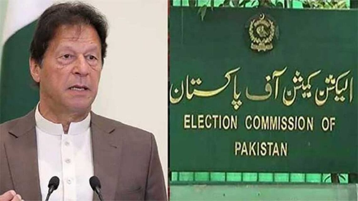 الیکشن کمیشن نے چیئرمین پی ٹی آئی کو 5 سال کے لیے نااہل قرار دے دیا