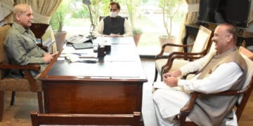 راجہ ریاض اور شہباز شریف کے درمیان ملاقات  نگران وزیراعظم کے ناموں پر مشاورت