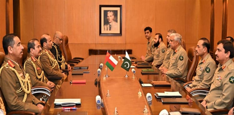 آرمی چیف جنرل عاصم منیر سے عمان کی رائل آرمی کے کمانڈر کی ملاقات
