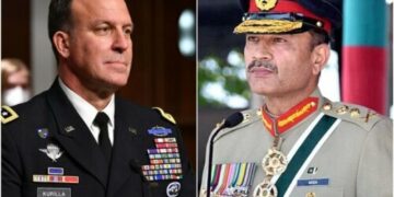 آرمی چیف جنرل عاصم منیر کی کمانڈر یو ایس سینٹرل کمانڈ جنرل مائیکل ایرک سے ملاقات