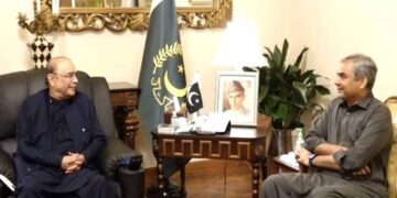 محسن نقوی کی صدر آصف زرداری سے ملاقات، اہم امور پر تبادلہ خیال