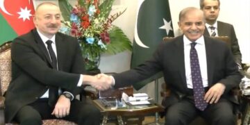 وزیراعظم اور آذربائیجان کے صدر کے درمیان ون آن ون ملاقات،باہمی دلچسپی کے امور پر بات چیت