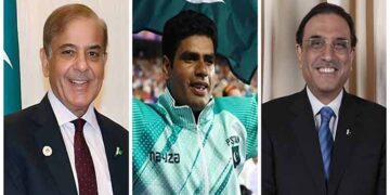 صدر مملکت، وزیر اعظم سمیت دیگر کی ارشد ندیم کو مبارکباد