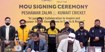 پشاور زلمی اور کویت کرکٹ کے درمیان معاہدے طے پا گیا