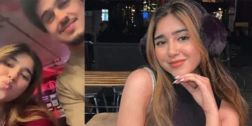 صائم ایوب اورماڈل کشف علی کے لندن میں ایک ساتھ سیرسپاٹے