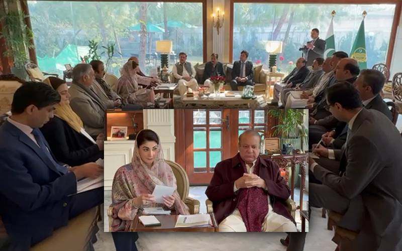 نواز شریف اور مریم نواز سے ارکان پنجاب اسمبلی کی ملاقات