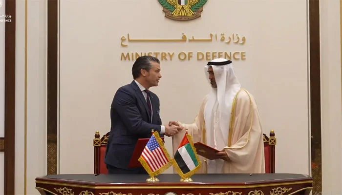 متحدہ عرب امارات اور امریکا کے درمیان بڑے دفاعی معاہدے پر دستخط