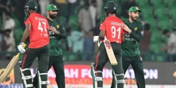 پاکستان نے بنگلہ دیش کو پہلے ٹی ٹوئنٹی میں 37 رنز سے شکست دے دی