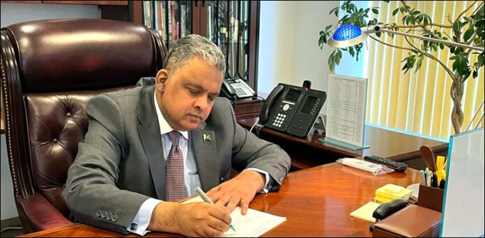 بھارت کو ایسا سوچنا ہی نہیں چاہیے کہ حملہ ہوگا اور پاکستان خاموش رہے گا: پاکستانی سفیر برائے امریکا