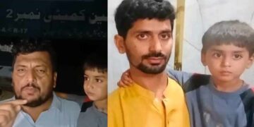 اغوا شدہ بچہ بھیک مانگتے پکڑا گیا، اہل محلہ  نے اغوا کار  کو پولیس کے حوالے کر دیا