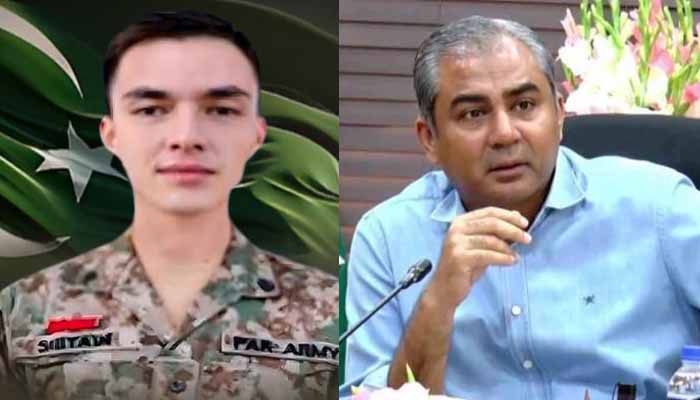 محسن نقوی کا شہید میجر سبطین حیدر کو خراج عقیدت، دہشتگردوں کے خلاف بہادری سے لڑتے ہوئے جامِ شہادت نوش کیا