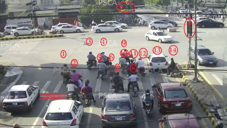 کراچی میں ای چالان نظام مؤثر، چھ گھنٹوں میں ایک کروڑ 25 لاکھ روپے کے چالان