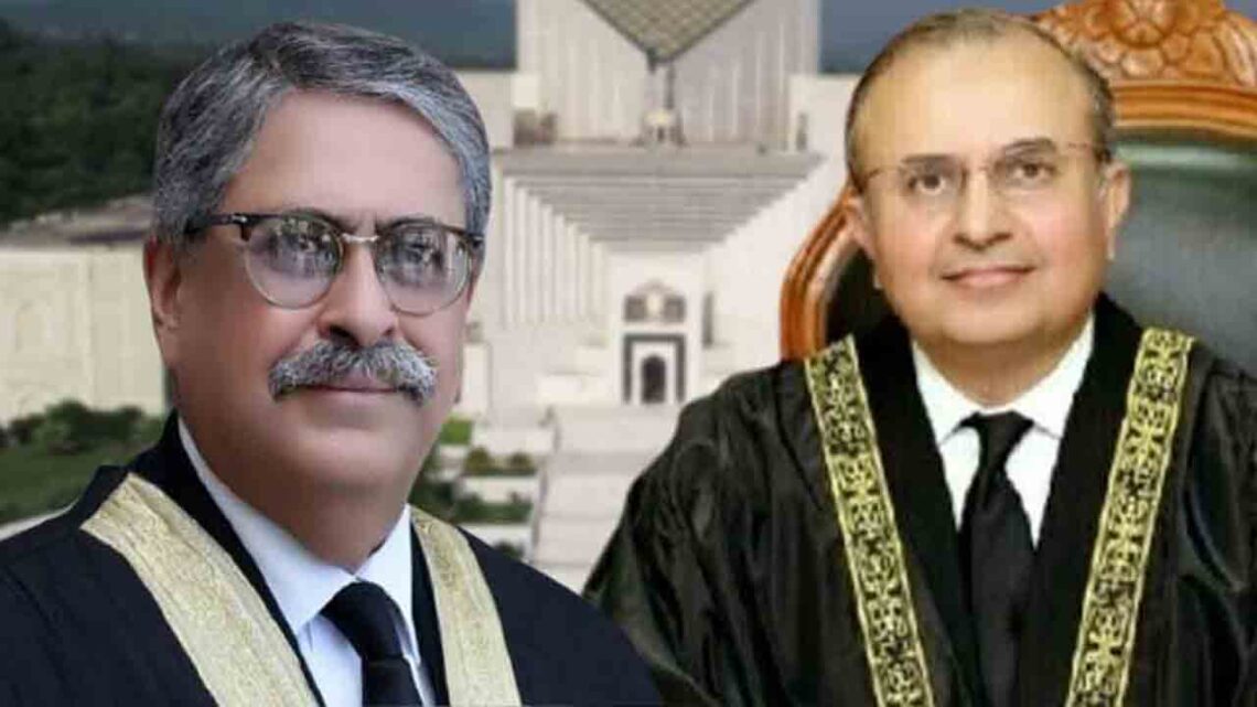 سپریم کورٹ کے جسٹس سید منصور علی شاہ اور جسٹس اطہر من اللہ نے استعفی دے دیا