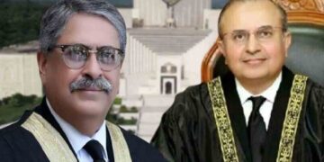 سپریم کورٹ کے جسٹس سید منصور علی شاہ اور جسٹس اطہر من اللہ نے استعفی دے دیا