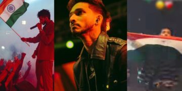 نیپال کنسرٹ کے دوران طلحہ انجم کا بھارتی اور طلحہ یونس کا نیپالی پرچم لہرانا موضوعِ بحث