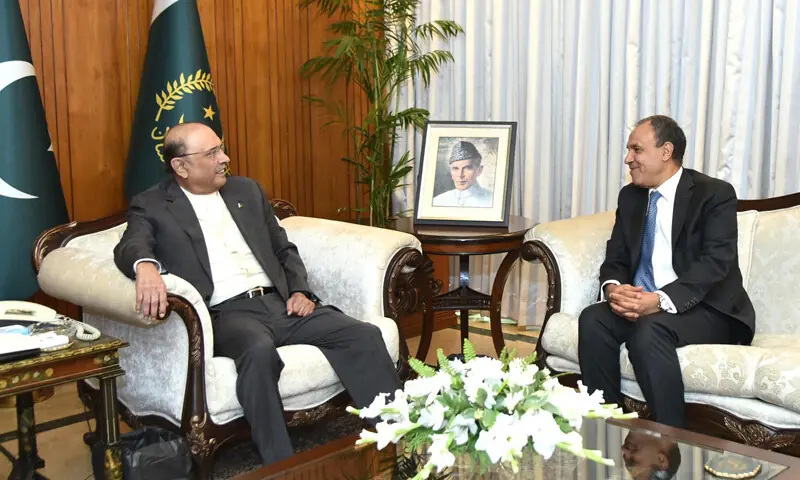 صدر آصف علی زرداری سے مصری وزیر خارجہ کی ملاقات، دوطرفہ تعلقات مزید مضبوط بنانے پر اتفاق