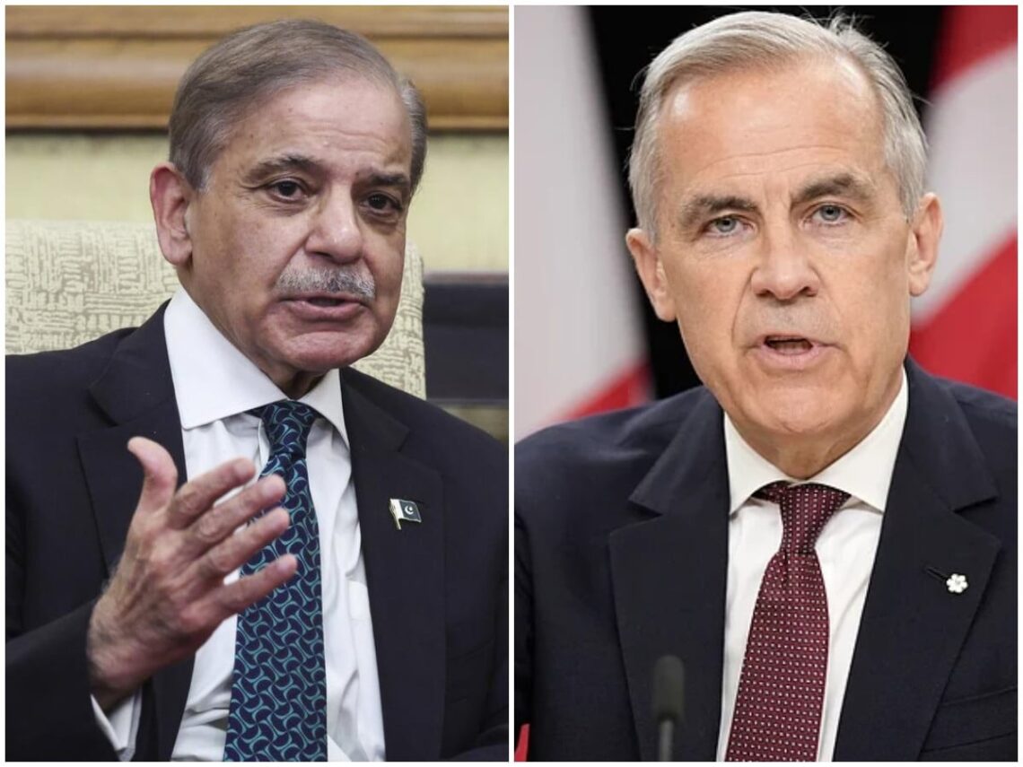 امریکا ایران جنگ بندی پر شہباز شریف کو کینیڈین وزیراعظم کی مبارکباد، دوطرفہ تعلقات پر گفتگو